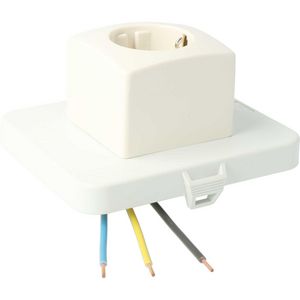 Deksel met enkelvoudige wandcontactdoos AK2 VVE=10