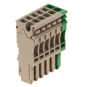 Plug Plug-in groen d.beige 2.5mm² 24 A, 1867130000 VVE=25