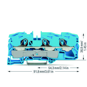 3-draads rijg 16mm² voor Ex e II+Ex e i- VVE=20