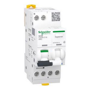 Vlamboogbev. circuit breaker Acti9 iC40N ARC 1-polig + Nul 16A C
