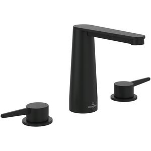 Driegats wastafelkraan Conum Matt Black TVW127001001K5