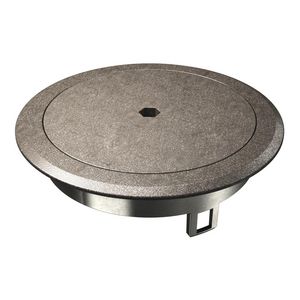 Blinddeksel met binnenzeskant 140mm zink vernickelt-oxidiert