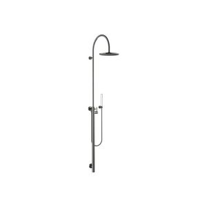 Kraanbuis douche-1-hendel mengkraan flowreduc Dark plat.geb