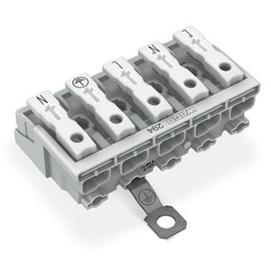 Kroonklem Drukknop extern PE-schroefcontact 294-5425 VVE=250
