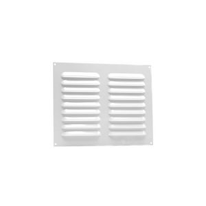 ALU schoepenrooster vlak model 250x200mm wit