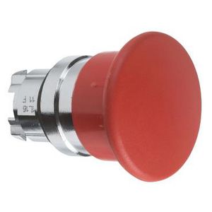 Drukknop paddestoel 40mm Terugvering 22mm Rood chroom