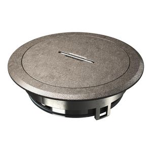 Tubusdeksel met beugel 140mm zink vernickelt-oxidiert