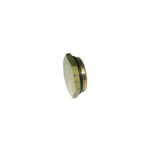 Blindstop messing 1.1/4" met O-ring voor verdeler