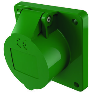 Inbouwwandcontactdoos 32A 3-polig  4H 50V 100-200Hz IP44