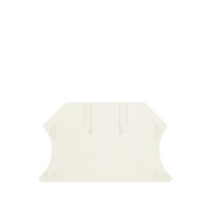 Afsluit- eindplaat wit h:56mm b:1.5mm V-0 Wemid VVE=50