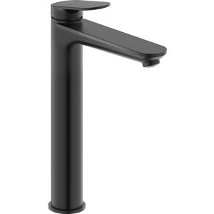 Wave 1-hendel wastafelmengkraan XL highriser mat zwart sprong 176mm