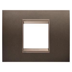 LUX PLAAT-VAN METAAL-2 MODULE-ROESTBRUIN-BINNENFRAME