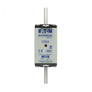 Zekering laagsp. 100A AC 400V NH1 gFF dubbele melder VVE=3