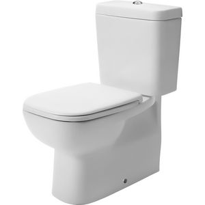 D-CODE #211809 staand closet tbv duoblok 650mm wit diepspoel half open voor stortbak 6ltr. PK. (excl. zitting / reservoir)