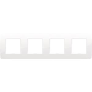 4-voudig afdekplaat hoh 71mm Original bright wh