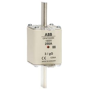 Meszekering fuseline gG 500V DIN 3 In=250 A Ph=17,9 W