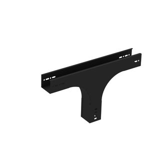 T-stuk verticaal vast 70mm zwart KG281