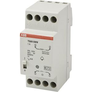 Beltrafo 1A voor inbouw 8V