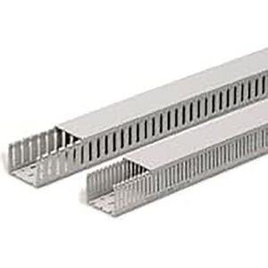 Bedradingskanaal halogeenvrij 100x100 8/12 RAL7035 1pc VVE=8