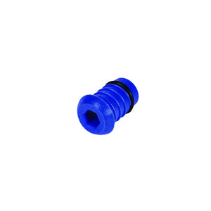 Afpersplug kunststof 16mm blauw (niet herbruikbaar)