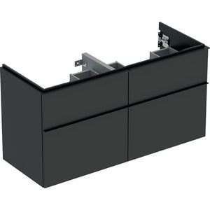 iCon onderkast tbv dubbelewastafel vier laden 120cm lava mat
