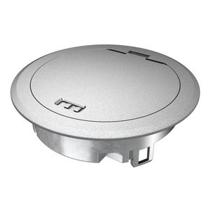 Klapdeksel met snoeruitgang zink verchromt