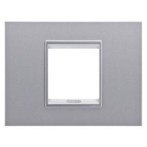 LUX PLATE-IN TECHNOPOLYMER-2 MODULES-MONOCHROME TITANI
