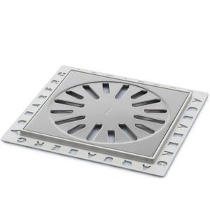 Renovatieput 146x146mm ABS/RVS inbouwdiepte 7mm excl. reukafsluiter