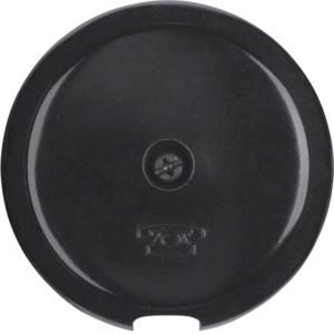 Centraaldoos kabeluitgang berker 1930/Glas zwart