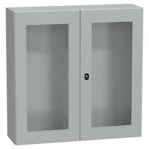 Kast Dubbele ruitdeur 1000x1000x300 IP55 IK08 RAL703