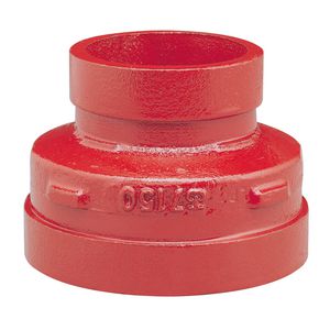 Shurjoint groef conc reduceerstuk MM 114,3x60,3mm rood