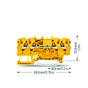 4-draads rijg 1,5mm² voor Ex e II-geel VVE=100