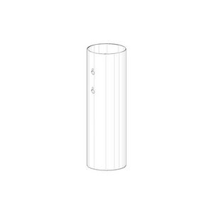 Behuizing toiletbor.gar.Wandmontage 100x310mm plat.geb
