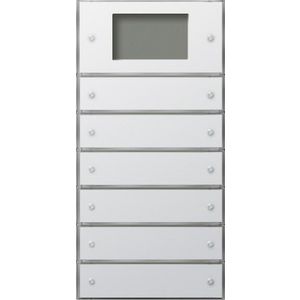 Tastsens.3 Plus 6-v (2+4) KNX Gira F100 zuiver wit
