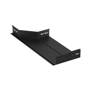 Hoekaanzetstuk rechts vast 400mm zwart KG281