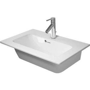 ME BY STARCK #234263 wastafel 630mm wit met kraangat met overloop Wondergliss