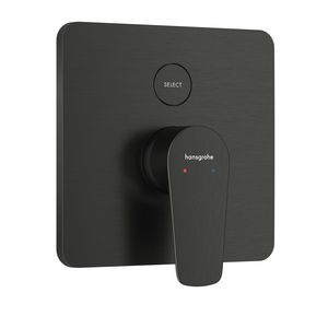 Talis E 1-hendel afbouwdeel inbouwbadmengkraan voor 2 functies Brushed Black Chrome