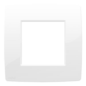 Enkelvoudige afdekplaat Original hoogglans wit