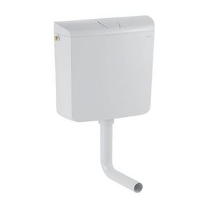 Reservoir laaghangend AP120 spoel/stopbediening wit 9ltr. incl. spoelbocht