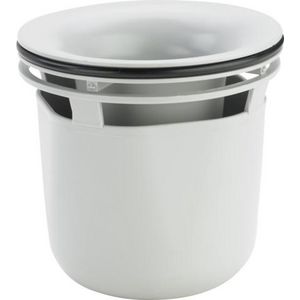 Sifon 90 kunststof/grijs