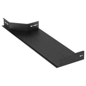 Hoekaanzetstuk rechts vast 600mm zwart KG281