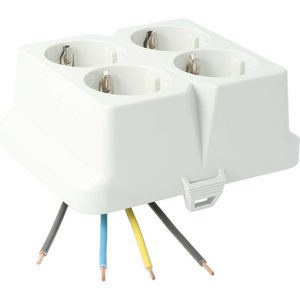 Deksel viervoudige contactdoos AK2-C4 grijs