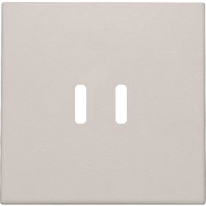 Afwerkingsset dubbele smart USB-C-lader light grey