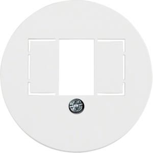 Centraaldoos RJ-datacontactdoos 2v berker 1930/Glas polarwit