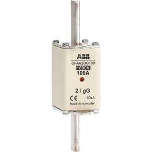 Meszekering fuseline gG=690V DIN2 In=100A Ph=10,6 W