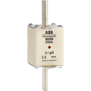 Meszekering fuseline gG=690V DIN3 In=250A Ph=17,9 W