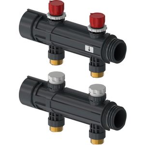 Magna Verdeelstuk met klep 2x3/4Euro