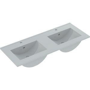 Dahlia dubbele keramische wastafel 1200mm 2xkraangat