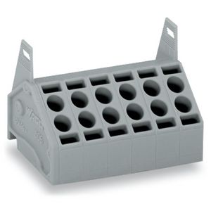 2-draads FE steker 1,5mm² raster 5mm grijs 806-202 VVE=704