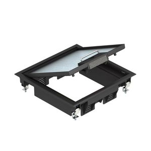 Inbouweenheid voor kanaalmontage 217x217x61 polyamid zwart